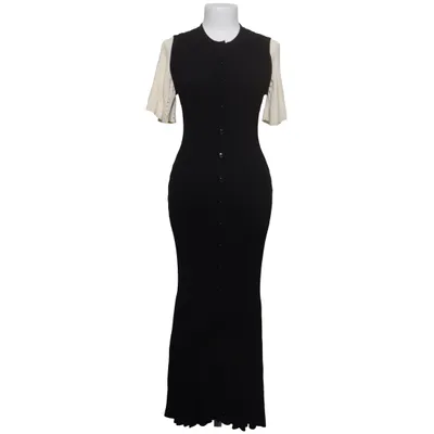Robe longue (Noir) de Sandro Élasthane, Polyamide, Viscose