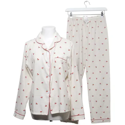 Pyjamasz (Hvid, Rød) Elastan, Polyester
