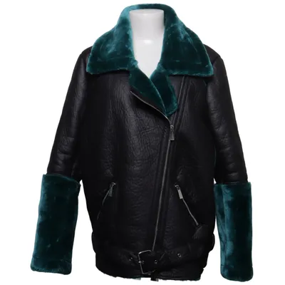 Shearling Jacke (Schwarz, Grün) von Ivyrevel Polyester