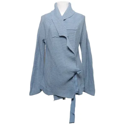 Slå om-cardigan (Blå) fra Noa Noa Angora, Bomuld, Polyamid, Viscose, Uld