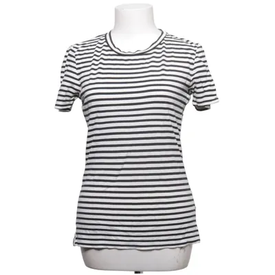 T-shirt (Zwart, Wit) van Oui Elastaan, Polyamide, Viscose
