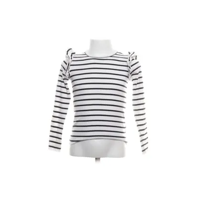 Långärmad t-shirt (Vit, Svart) från KappAhl Bomull, Elastan