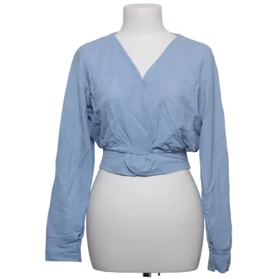 Wrap blouse (Blue) from Reserved YFL Polyamide, Viscose