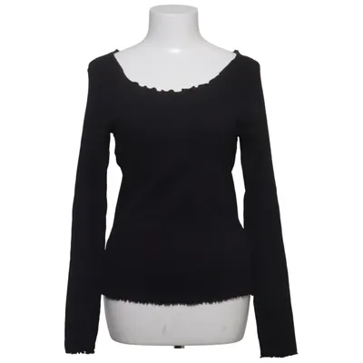 T-shirt à manches longues (Noir) de Ever Me Coton, Élasthane
