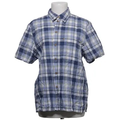 Chemise à manches courtes (Bleu, Blanc) de Canda Coton