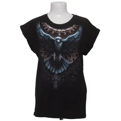 T-shirt (Black, Multicolored) from Spiral Cotton