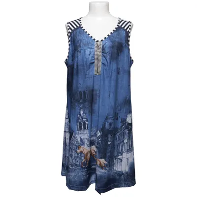 Dress (Blue, White, Multicolored) from Ciso