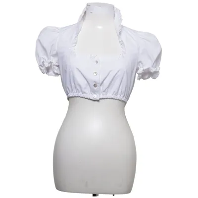 Dirndlblus (Vit) från Hess Frackmann Bomull, Polyester