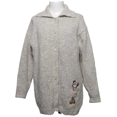 Cardigan (Beige) de Donaldson Angora, Mohair, Polyamide, Laine