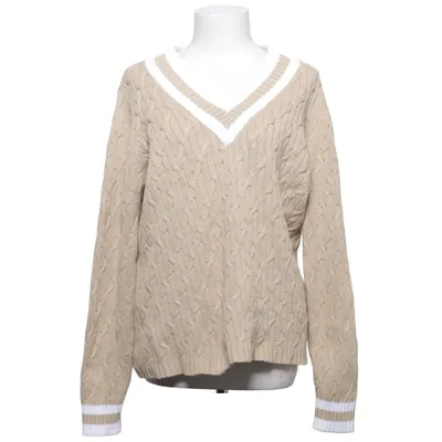 Sweater (Beige, White) from Classic Woman Cotton