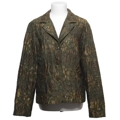 Blazer (Green, Multicolored) from Dressbarn Acrylic, Polyester