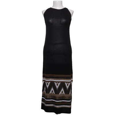 Maxikjole (Sort, Brun, Hvid) fra Luisa Spagnoli Bomuld, Polyester, Viscose