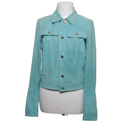 Leather jacket (Turquoise) from Blumarine Leather