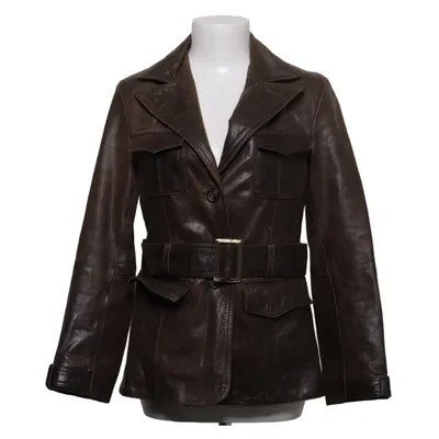 Läderjacka (Brun) från Aviatrix Skinn, Polyester