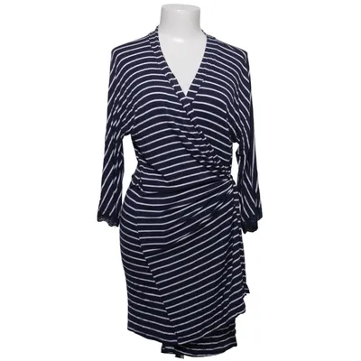 Robe portefeuille (Bleu, Blanc) de Nicole Miller Élasthane, Viscose