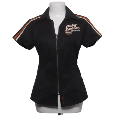 Korte mouwen shirt (Zwart) van Harley Davidson Katoen, Elastaan