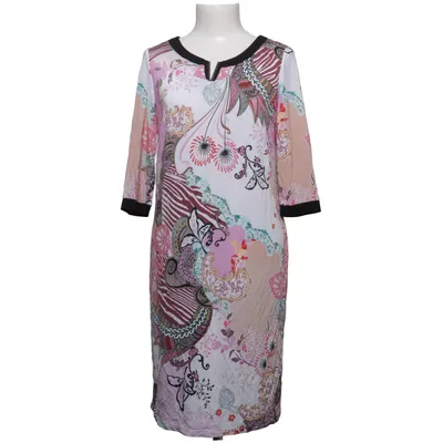 Klänning (Vit, Flerfärgad) från Luis Civit Elastan, Polyester, Viskos