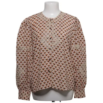 Bluse (Beige, Mehrfarbig) von Meisïe Recyceltes Polyester