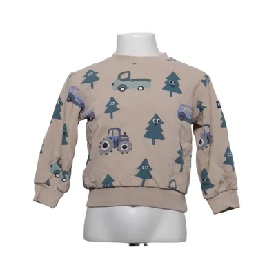 Sweatshirt (Beige, Blå) fra Polarn O. Pyret Økologisk bomuld