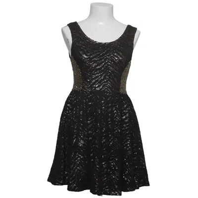 Cocktailklänning (Svart, Guldfärgad) från Hunt No More Elastan, Polyester