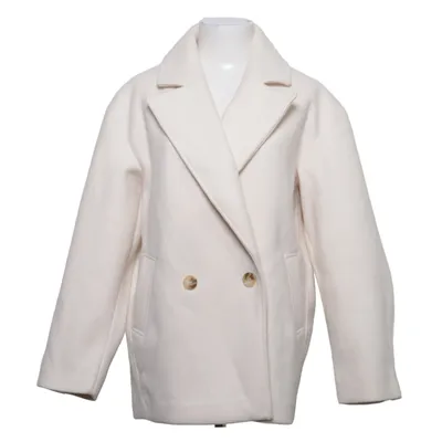 Pea coat (Beige) from Gina Tricot Recycled polyester, Wool