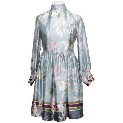 Klänning (Blå, Flerfärgad) från By Malina Collection Polyester, Silke