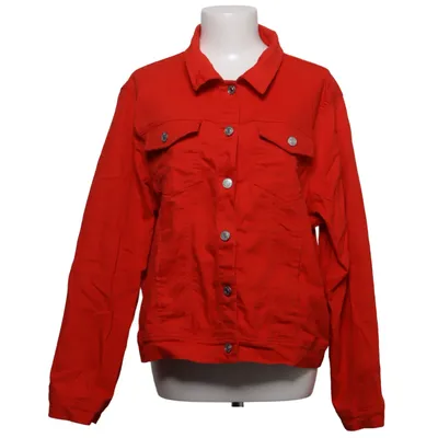 Jeansjacke (Rot) von Melya Melody Baumwolle, Elasthan