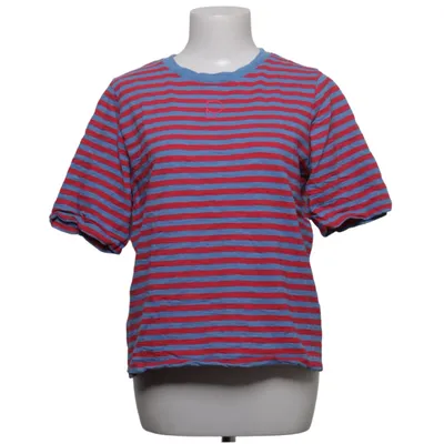 T-shirt (Blauw, Roze) van Pom Amsterdam Organisch katoen