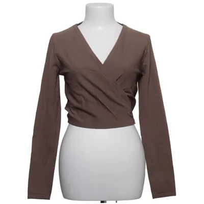 Wrap top (Brown) from Aim'n Elastane, Polyamide