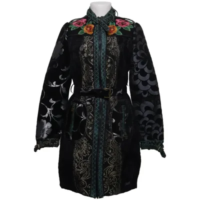 Frakke (Sort, Grøn, Flerfarvet) fra Desigual Akryl, Bomuld, Polyester, Viscose, Uld
