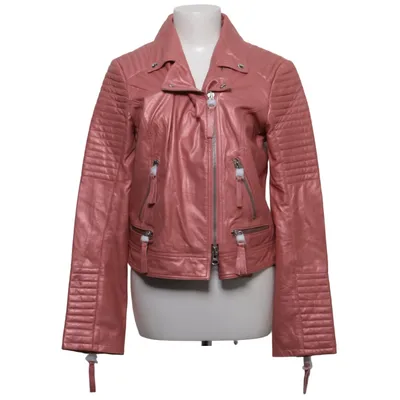 Bikerjack (Roze) van Cigno Nero Leer, Polyester