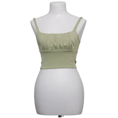 Crop top (Grön) från NLW Elastan, Polyester