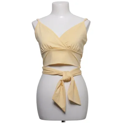 Crop top (Jaune) de About You Élasthane, Polyester recyclé