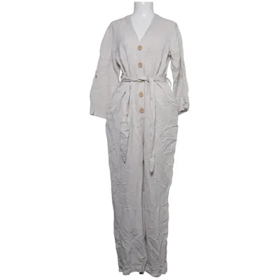 Jumpsuit (Beige) van Mango Casual Linnen, Viscose