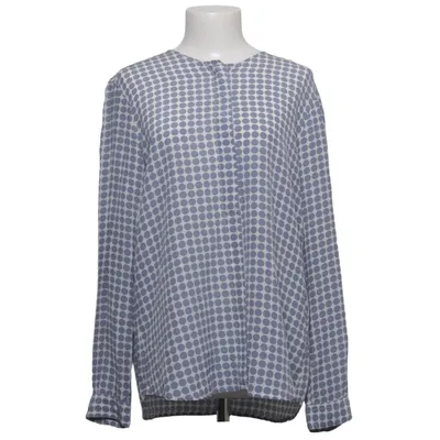 Blouse (Blue, White) from Rossana Diva Silk