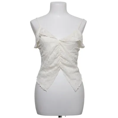Crop top (Blanc) de Stradivarius Élasthane, Polyester