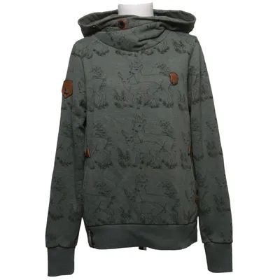 Capuchon sweater (Groen) van Naketano Katoen, Polyester