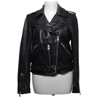 Biker jacket (Balfern Biker) from Allsaints Cotton, Leather, Polyester, Viscose