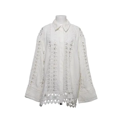Chemise (Blanc) de H&M Trend Lin, Polyester, Viscose