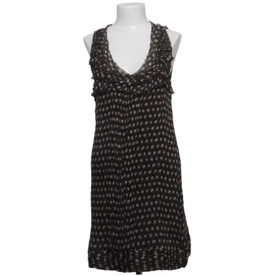Dress (Brown, White) from Marella Silk, Viscose