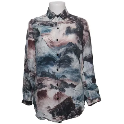 Blouse (Bleu, Gris, Multicolore) de Carven Soie