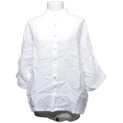 Short sleeve shirt (White) from 120% Lino Linen