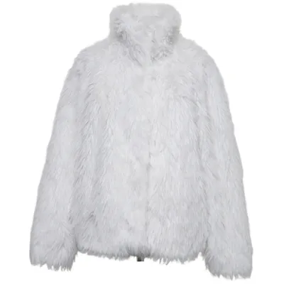 Vinterjakke (ERIGERON FURRY JACKET) fra Bruuns Bazaar Polyester