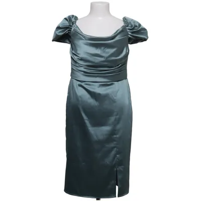 Robe de cocktail (Vert) de Renk Coton, Polyester