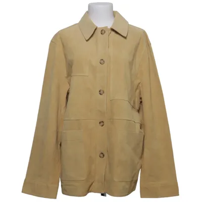 Läderjacka (Beige) från Zara Leather Collection Skinn