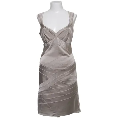 Robe de cocktail (Beige, Noir) de Karen Millen Élasthane, Polyester, Soie