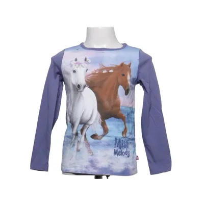 Long sleeve T-shirt (Blue, Multicolored) from Miss Melody Cotton