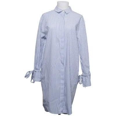 Shirt dress (Blue, White) from Yaya Women Cotton, Elastane, Polyamide, Viscose