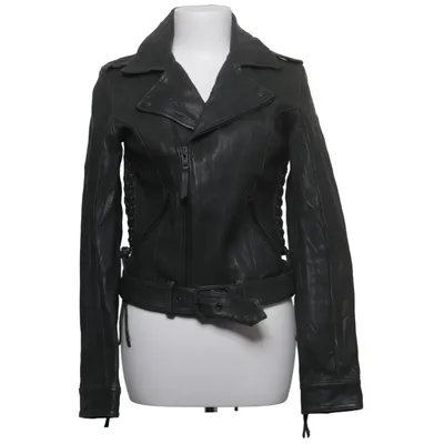 Bikerjacka (Svart) från True Religion Bomull, Skinn
