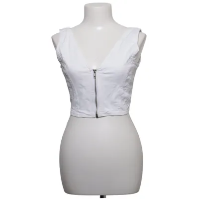 Crop top (Vit) från Jordache Bomull, Polyuretan